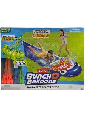 Zuru Bunch O Balloons shark bite water slide with 100+ balloons